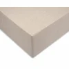 Hoeslaken 180x200cm katoen zandbeige