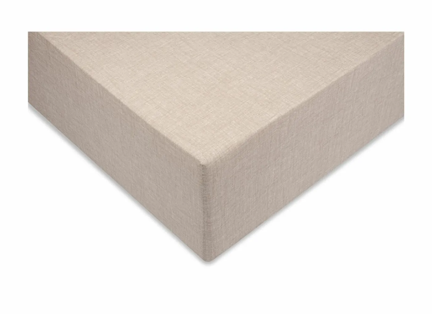 Hoeslaken 180x200cm katoen zandbeige