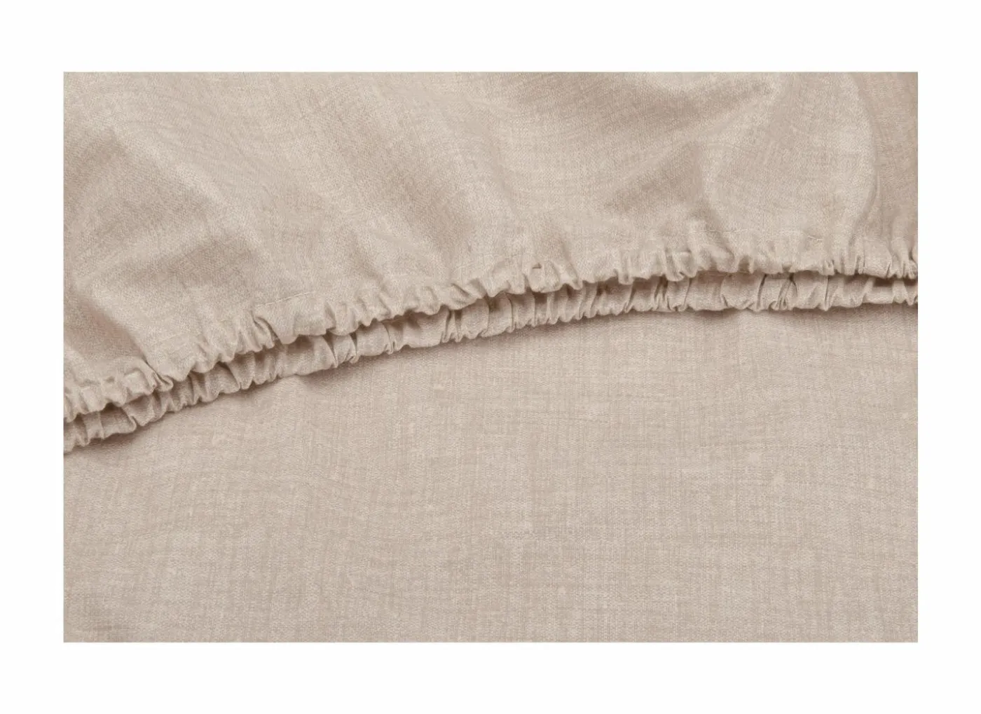 Hoeslaken 180x200cm katoen zandbeige