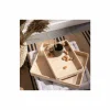 Houten dienblad set van 2