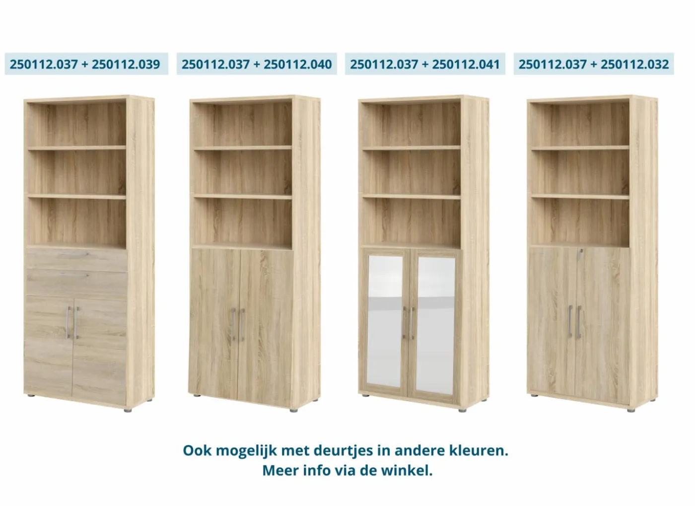 Inbouwset Prima 83x105cm - decor - eik