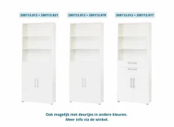 Inbouwset Prima 83x36x105cm - decor - wit