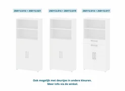 Inbouwset Prima 83x36x105cm - decor - wit