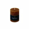 Kaars Cilinder Rustiek cognac