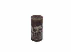 Kaars Cilinder  Ø7x15cm - rustiek - cacao