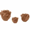 Kaars Roses M Ø12xH10cm - caramel