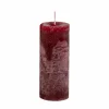 Kaars Ø8,6xH15cm - burgundy