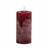 Kaars Ø7xH10cm - burgundy