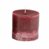 Kaars Ø10xH10cm - burgundy