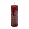 Kaars Ø8,6xH20cm - burgundy