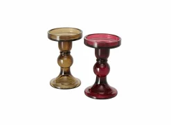 Kaarsenhouder Lune H14cm rood groen