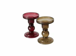 Kaarsenhouder Lune H11cm rood groen