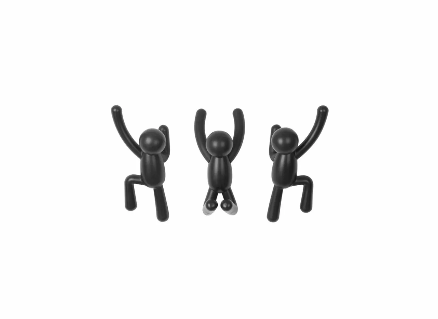 Kapstok Buddy 7,6 cm, set van 3