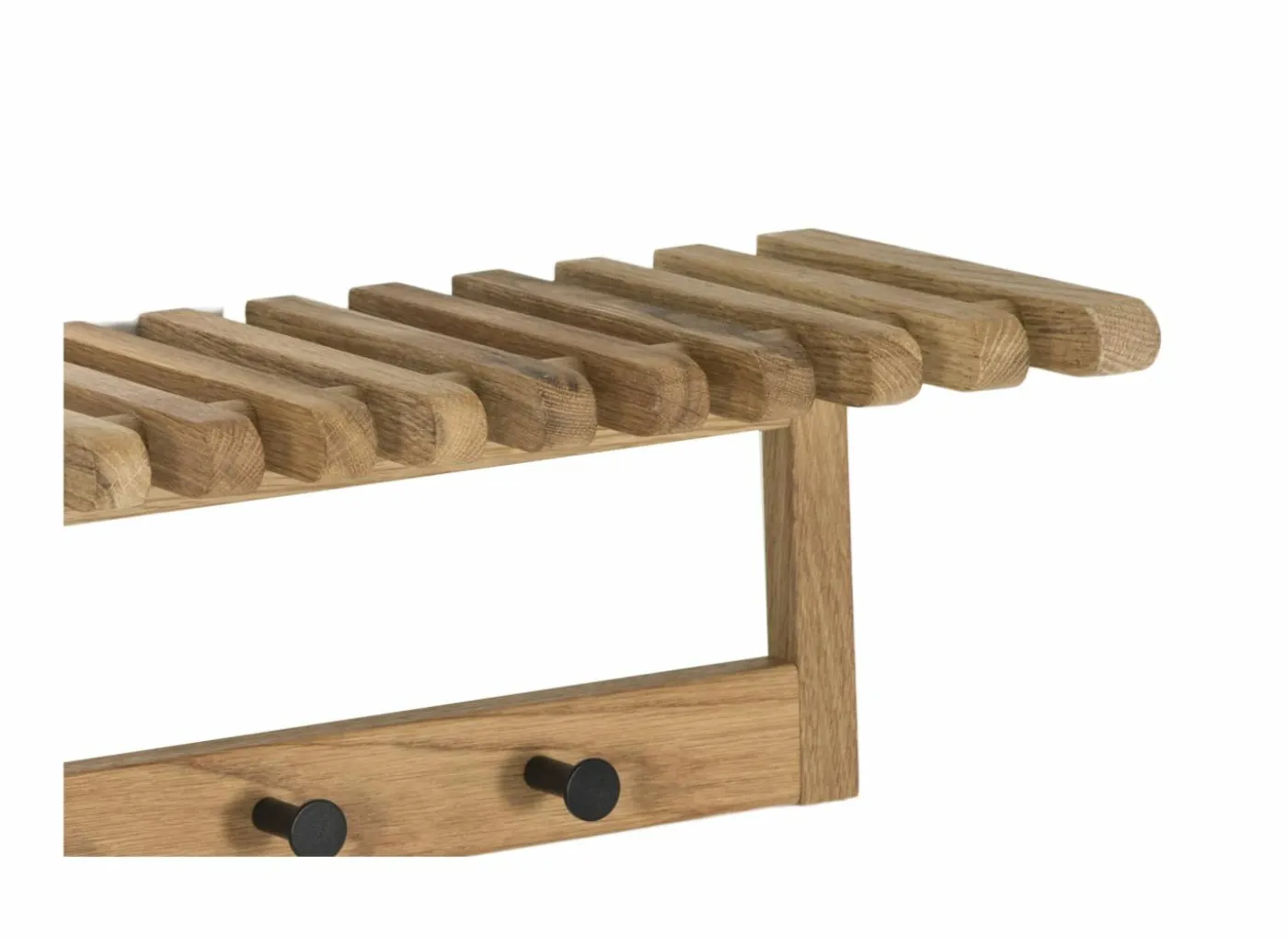 Kapstok Samia 80cm - massief eik - naturel
