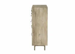 Kast Harem 90x40x112cm - mango massief - bruin & multicolor