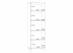 Kast Killarney 64x42x196cm - decor - mauvella oak & sand