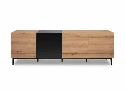 Kast Nola 200x42x65cm - melamine - artisanale eik