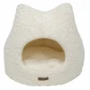 Kattenmand Curl Plush 45x45x42cm - polyester - wit