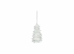 Kerstboom Veren H15cm wit