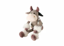 Kerstdecoratie Knuffel Vala Koe H28cm
