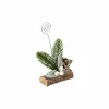 Kerstdecoratie Naamkaarthouder H15cm groen/bruin