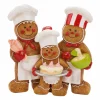 Kerstdecoratie Sneeuwmanfamilie 18x7x19cm - polyresin - bruin