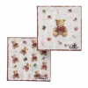Kerstservet Bailey 16,5x16,5 meerkleurig 20 stuks