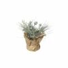 Kerststukje met Jute H16cm