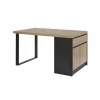 Keukeneiland Ilotfon 200x100cm - melamine - french oak & nox