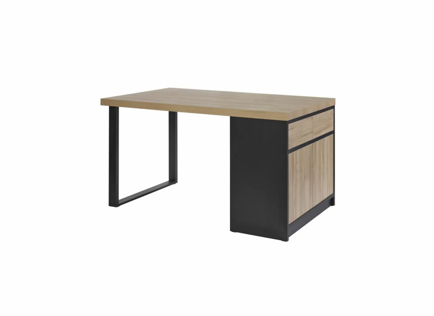 Keukeneiland Ilotfon 200x100cm - melamine - french oak & nox