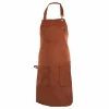 Keukenschort Velmar 70x85cm - katoen & polyester - cognac