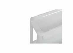Keukentrolley uitrekbaar 37,5x15x78,5cm - kunststof - wit