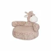 Kinderfauteuil Giraf polyester oranje
