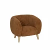 Kinderfauteuil Hush 54x44x41cm - polyestervezel - cognac