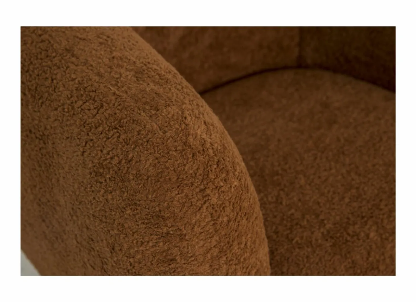Kinderfauteuil Hush 54x44x41cm - polyestervezel - cognac