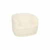 Kinderfauteuil Sky bouclé wit