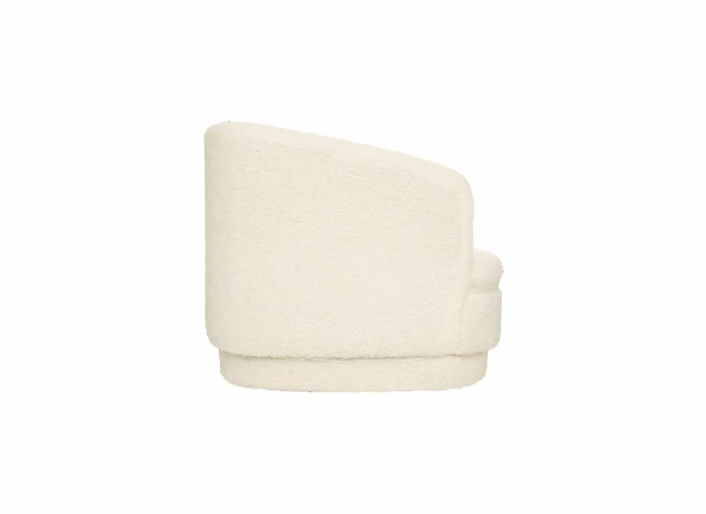 Kinderfauteuil Sky bouclé wit