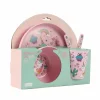 Kinderservies RPET 5-delig - kunststof - roze