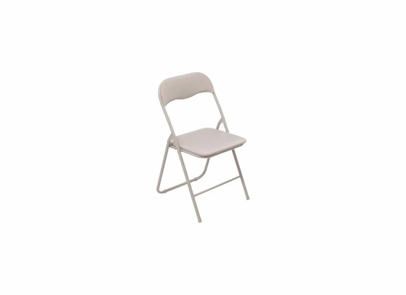 Klapstoel ZH43cm - metaal & PVC - beige