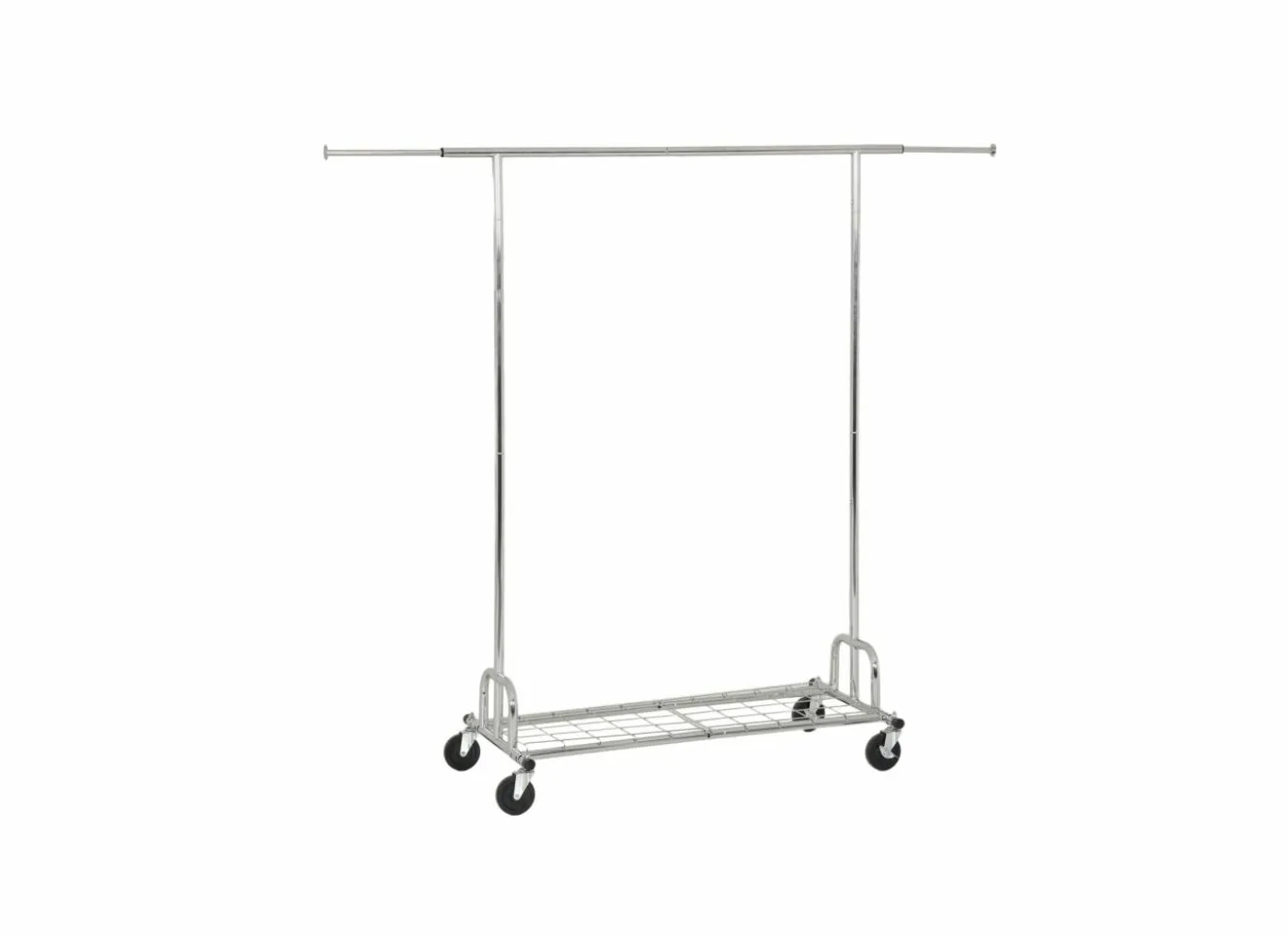 Kledingrek Kelly 130/188,5x55x158/171cm - metaal - chroom