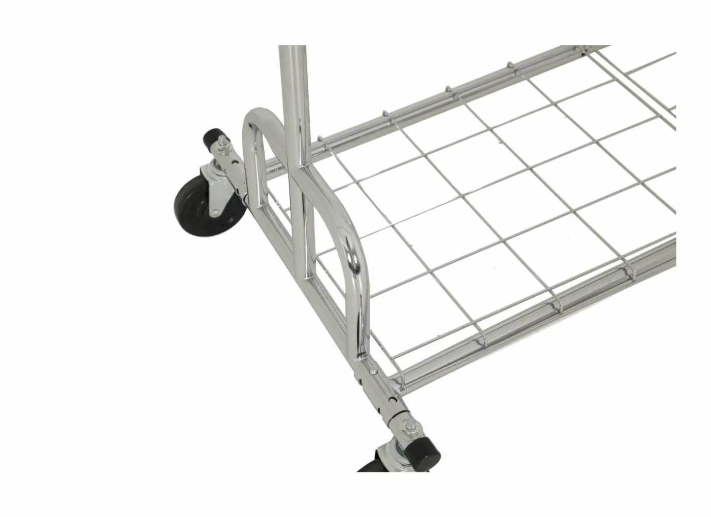 Kledingrek Kelly 130/188,5x55x158/171cm - metaal - chroom