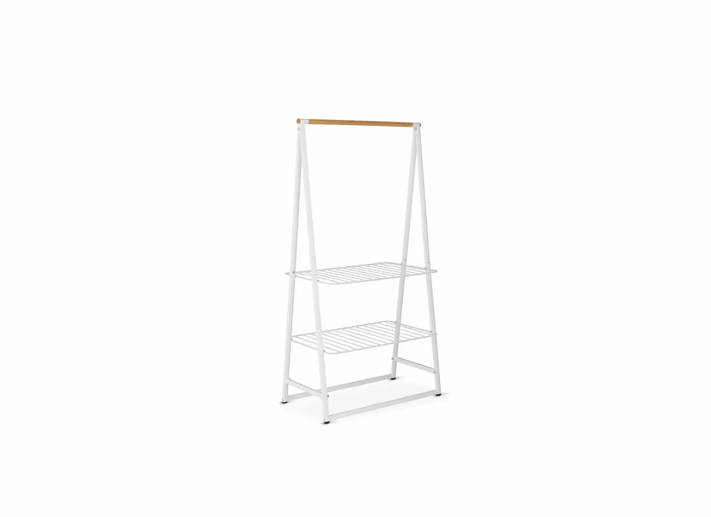 Kledingrek Linn 98,9x57x190cm - metaal - wit