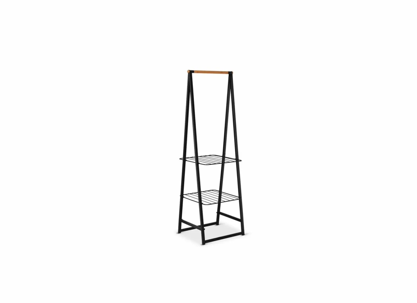 Kledingrek Linn 60,6x57x190cm - metaal - zwart