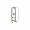 Kledingrek Luton 100x37x185cm - metaal - zwart