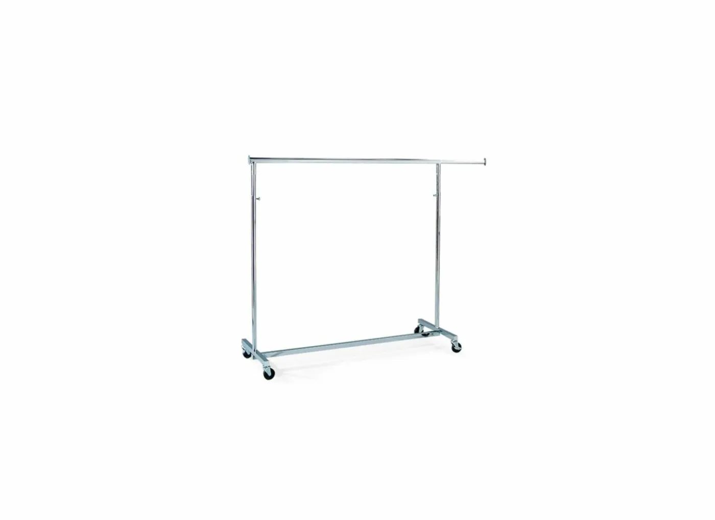 Kledingrek Populina 143/228x50x133/218cm - metaal - zilver
