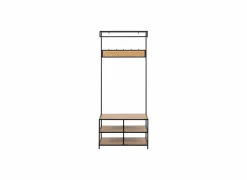Kledingrek 77x40x185cm - decor - eik