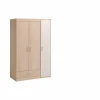 Kleerkast Charly 112cm - decor - acacia & wit