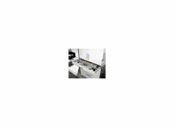 Kleerkast 181cm - decor - hoogglans wit