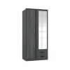 Kleerkast Duo 2 91cm - decor - digisteel & grafiet