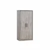 Kleerkast Elias 100cm - decor - grijze eik